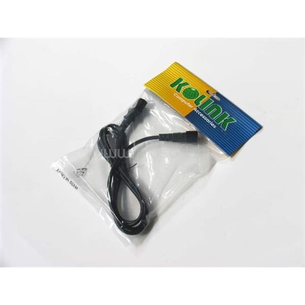 KOLINK Kábel Tápkábel hosszabbító C13 (anya) - C14 (apa) 1,8m