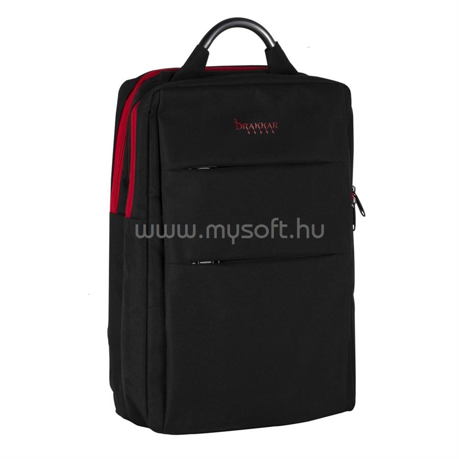 KONIX DRAKKAR PC Bjorn Gaming Hátizsák 15", 18 Literes, Fekete