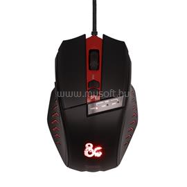 KONIX DUNGEONS & DRAGONS gamer vezetékes egér (fekete-piros) KX-DND-GM-PC small