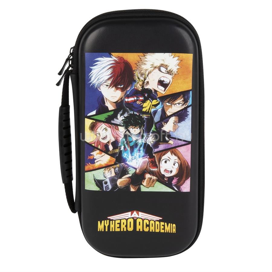 KONIX MY HERO ACADEMIA "Heroes" Nintendo Switch/Lite/OLED Utazó Tok, Mintás