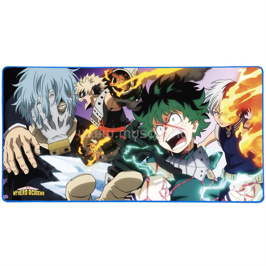 KONIX MY HERO ACADEMIA XXL Gaming Egérpad 900x460mm, Mintás