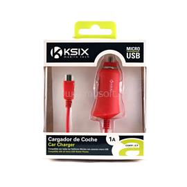 KSIX Autós töltő micro USB-vel; 1A - korall KSIX_B1740CR02C small