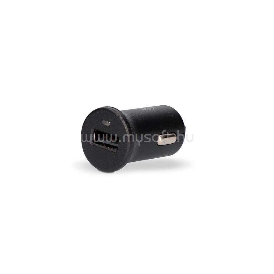 KSIX Autós töltő micro USB-vel; 1A - lila