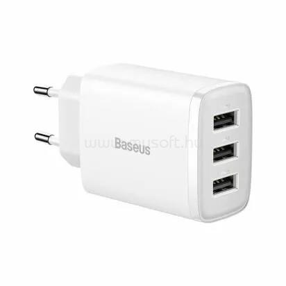 KSIX Fali töltő micro USB-vel; 1A - Fehér leopárd