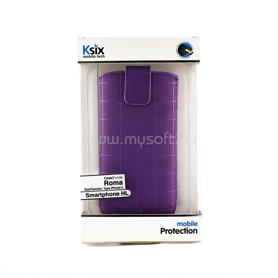 KSIX mobiltelefon tok - Roma - Violet