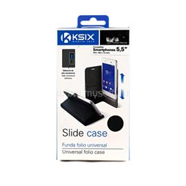 KSIX mobiltelefon tok 5,5 colos telefonokhoz, fekete KSIXBXFU13T5.5N small