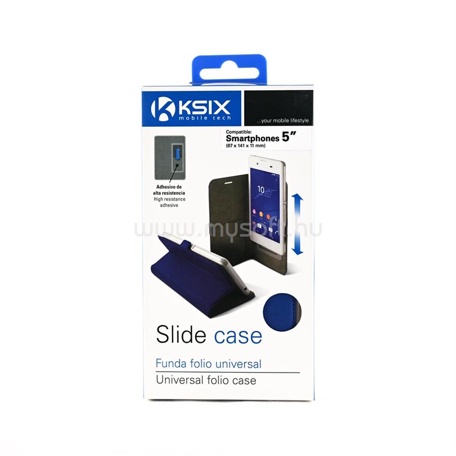 KSIX mobiltelefon tok 5 colos telefonokhoz, kék