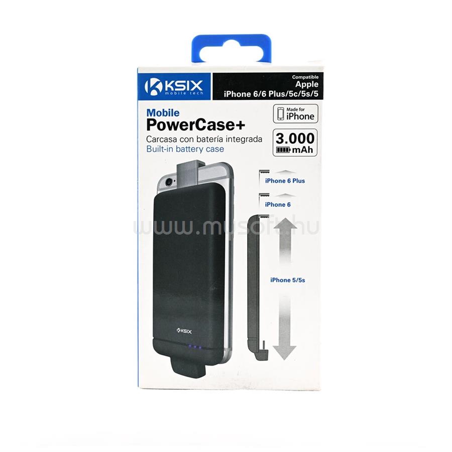 KSIX Powerbank tok 3000 mAh iPhone 5/6/6+-hoz