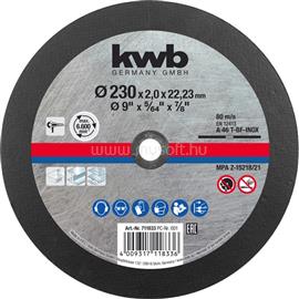 KWB 49711833 EXTRA INOX 230x22,23x1,9 mm vágótárcsa KWB_49711833 small