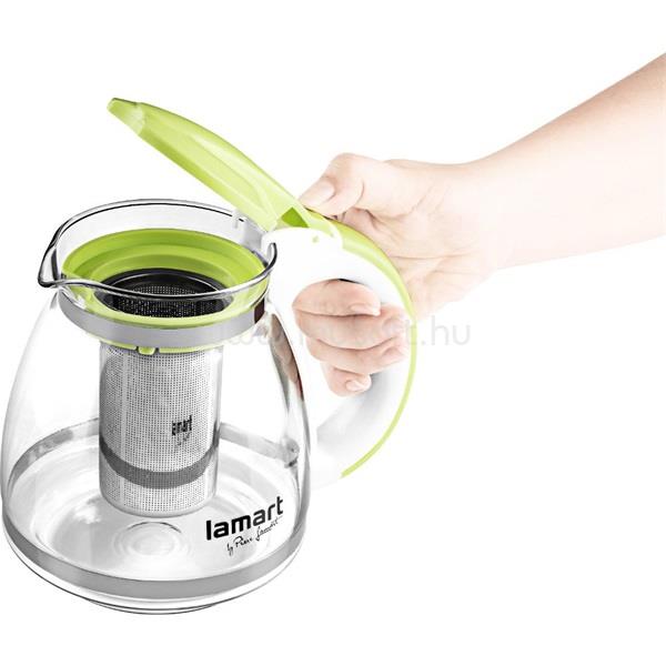 LAMART LT7028 TEÁSKANNA ZÖLD 1,5L VERRE