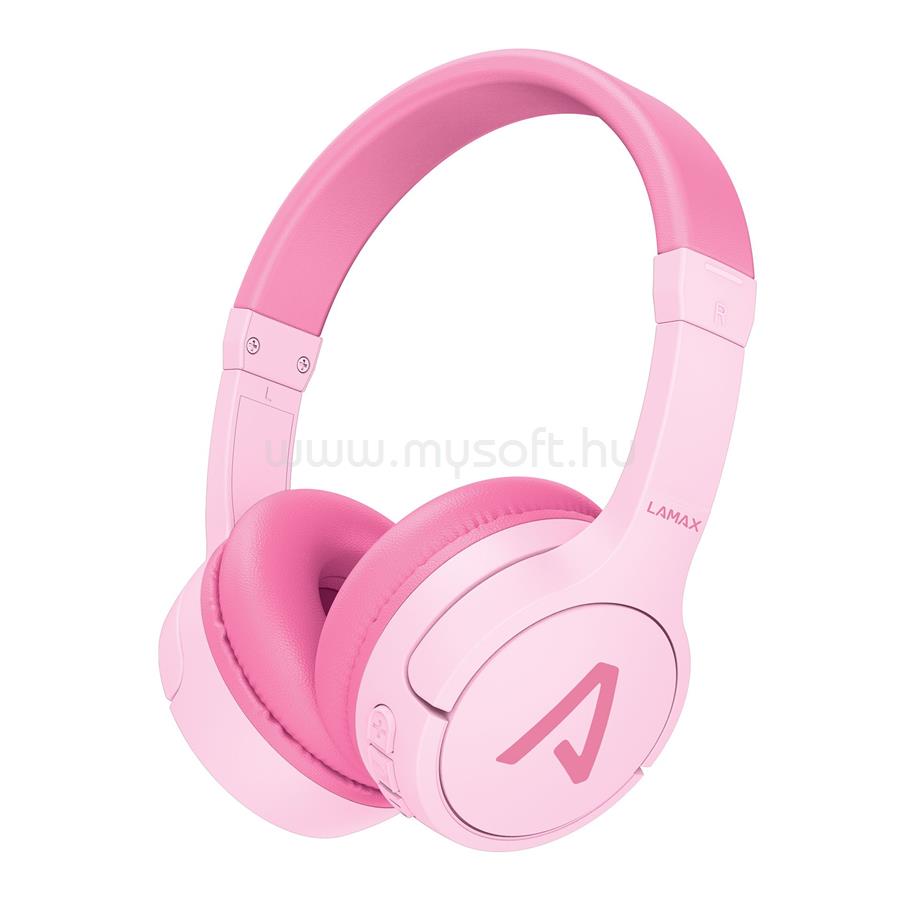 LAMAX BaseKid1 pink gyerek Bluetooth fejhallgató (rózsaszín)