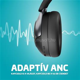 LAMAX HighComfort2 ANC aktív zajszűrős Bluetooth fejhallgató (fekete) LXOHMHIGC2ABA small
