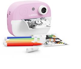 LAMAX InstaKid2 Play hőpapíros gyerek fényképezőgép (rózsaszín) 8596687002502 small
