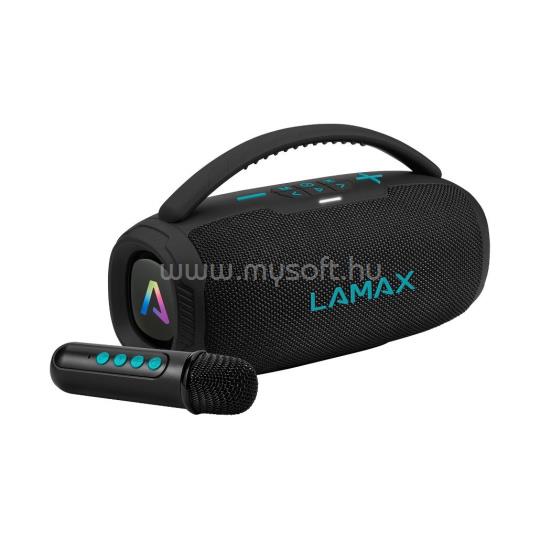 LAMAX PartyGo1 Mini 30W Bluetooth Karaoke hangszóró vezeték nélküli mikrofonnal