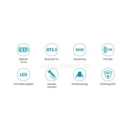 LAMAX PartyGo1 Play hordozható Bluetooth party hangszóró LXPSMPGO1PLBA small
