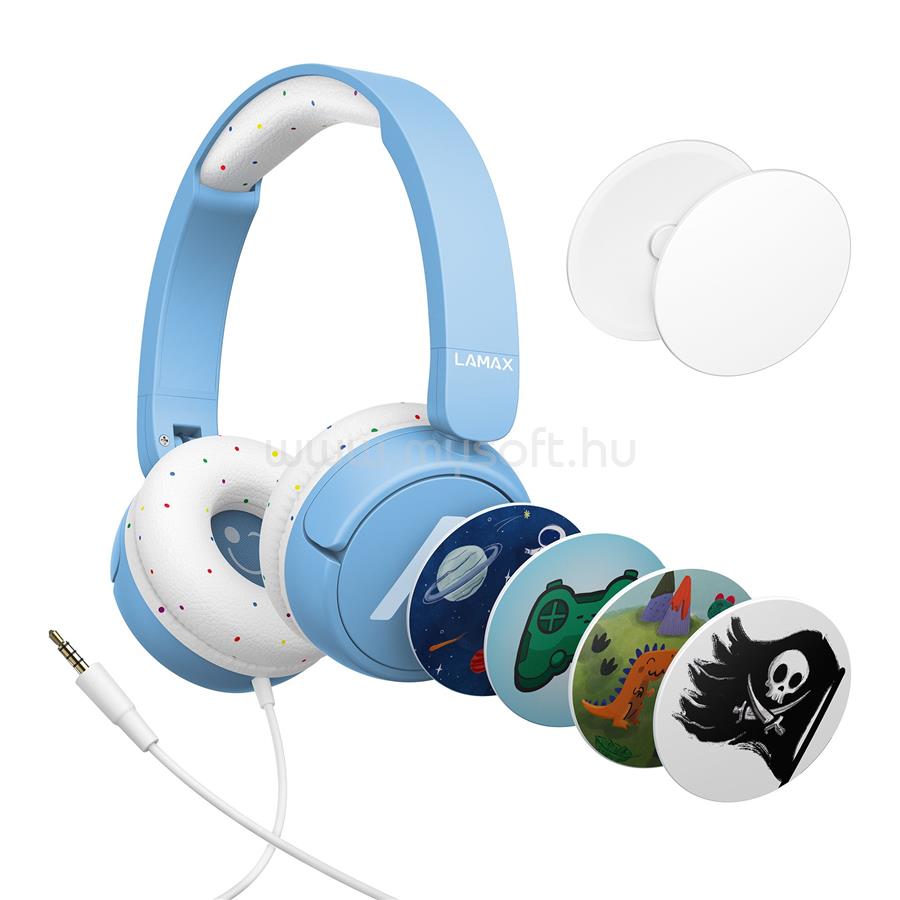 LAMAX SoundKid1 blue vezetékes gyerek fejhallgató (kék)