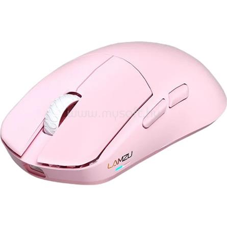LAMZU MAYA X 8K optikai USB / vezeték nélküli gamer egér (rózsaszín)