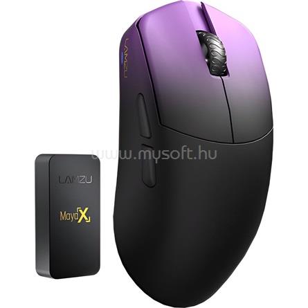 LAMZU MAYA X 8K optikai USB / vezeték nélküli gamer egér (purple shadow)