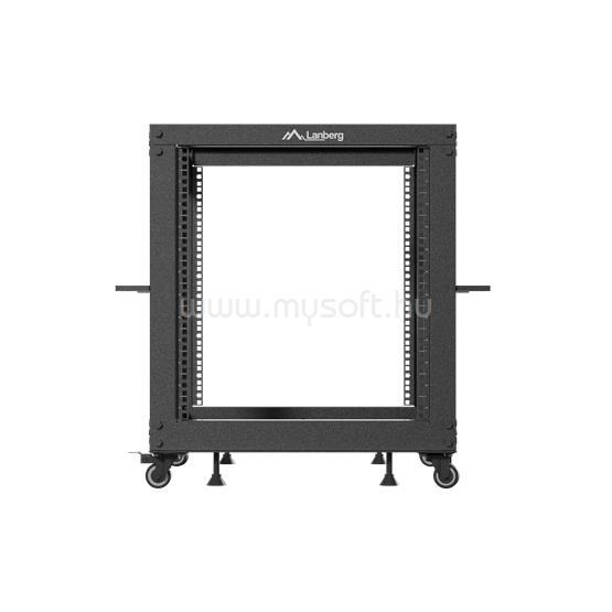 LANBERG 19" 12U 600x600-1100 (állítható mélységű) szabadon álló rack keret (fekete)