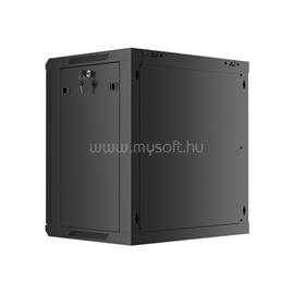 LANBERG 19" fali rack szekrény 12U/600X450 perforált ajtó, lapraszerelt (fekete) WF01-6412-23B small