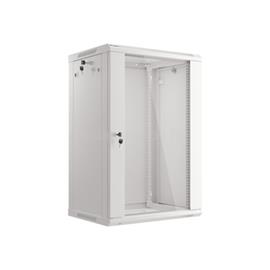 LANBERG 19" fali rack szekrény 18U/600X450 lapraszerelt, szürke V2 WF01-6418-10S small