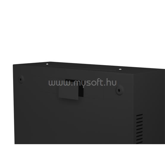 LANBERG 19" fali rack szekrény 6U+3U/540X200, alacsony profilú, összeszerelt (fekete)