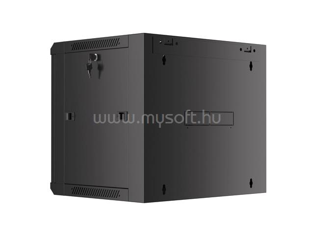 LANBERG 19" fali rack szekrény 9U 450 lapraszerelt (fekete)