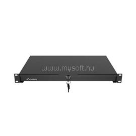 LANBERG 19" fiók, 1U/483×270 mm,  30 kg maximum terhelhetőség:, fekete AK-2002-B small