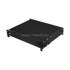 LANBERG 19" fiók 2U/483x360mm 90kg maximum terhelhetőség, 4-pontos szerelés, fekete AK-2001-B small