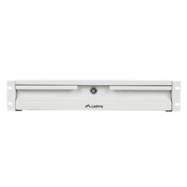 LANBERG 19" fiók 2U/483x360mm 90kg maximum terhelhetőség, 4-pontos szerelés (szürke) AK-2001-S small