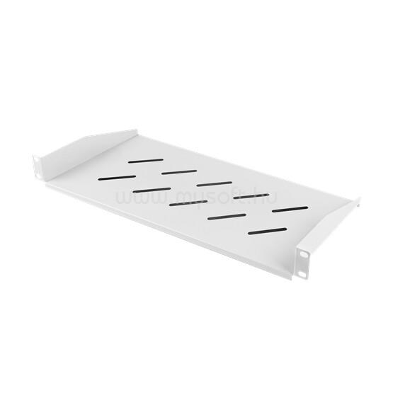 LANBERG 19" fix polc/tálca 1U/483x220 mm 25kg maximum terhelhetőség (szürke)
