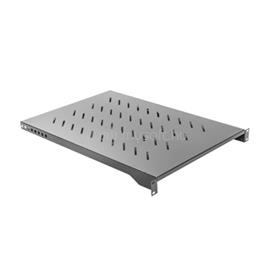 LANBERG 19" fix polc/tálca 1U/483x700mm 15kg maximum terhelhetőség (fekete) AK-1010-B small
