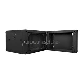 LANBERG 19" kétrészes fali rack szekrény 6U/600X600 lapraszerelt (fekete) WF02-6606-10B small