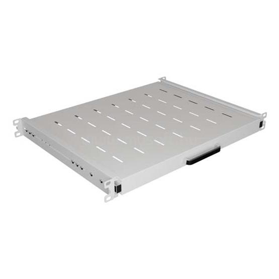 LANBERG 19" kihúzható polc/tálca 350mm, 1U/445X350mm, maximum terhelhetőség 35kg (szürke)