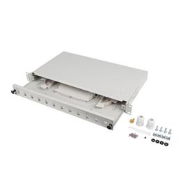 LANBERG 19" optikai patch panel 12xSC szimplex / 12xLC duplex (szürke) FOP1-12SS-LDS small