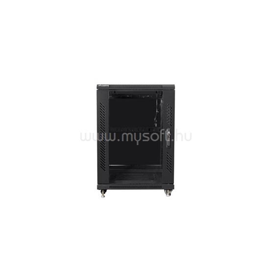LANBERG 19" szabadon álló rack szekrény 15U/600X800 lapraszerelt (fekete)