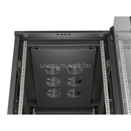LANBERG 19" szabadon álló rack szekrény 22U/600X1000 üvegajtó, lapraszerelt (fekete) FF01-6022-12B small