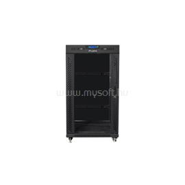 LANBERG 19" szabadon álló rack szekrény 22U/600X600 üvegajtó, lapraszerelt, LCD kijelző, V2 (fekete) FF01-6622-12BL small