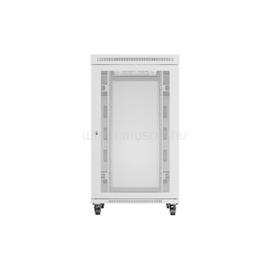 LANBERG 19" szabadon álló rack szekrény 27U/800X1000 perforált ajtó, lapraszerelt, LCD kijelző (szürke) FF01-8027-23SL small