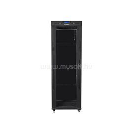 LANBERG 19" szabadon álló rack szekrény 37U/600X800 üvegajtó, lapraszerelt, LCD kijelző (fekete) FF01-6837-12BL small
