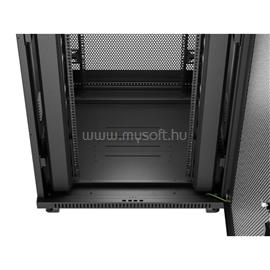 LANBERG 19" szabadon álló rack szekrény 37U/800X800, perforált ajtó, lapraszerelt, LCD kijelző (fekete) FF01-8837-23BL small