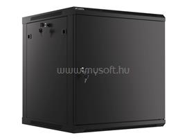 LANBERG 19inch 12U 600x600 acélajtós fekete fali rack szekrény flat pack WF01-6612-00B small