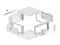 LANBERG 19inch wall-mounted rack 4U/570x600 demounted fast assembling grey WFFA-5604-10S small