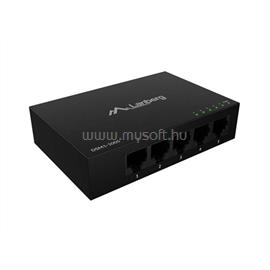 LANBERG 5 portos Gigabit Desktop Switch, fémházas, 12V DSM1-1005 small