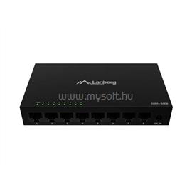 LANBERG 8 portos Gigabit Desktop Switch, fémházas, 12V DSM1-1008 small