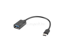 LANBERG adapter USB-C M USB-A F 2.0 0.15m OTG black AD-OTG-UC-01 small