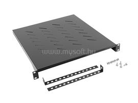 LANBERG AK-1005-B 19" rack szekrényekhez 1U magasságú /500mm mélységű fix polc max. 25kg (fekete) AK-1005-B small