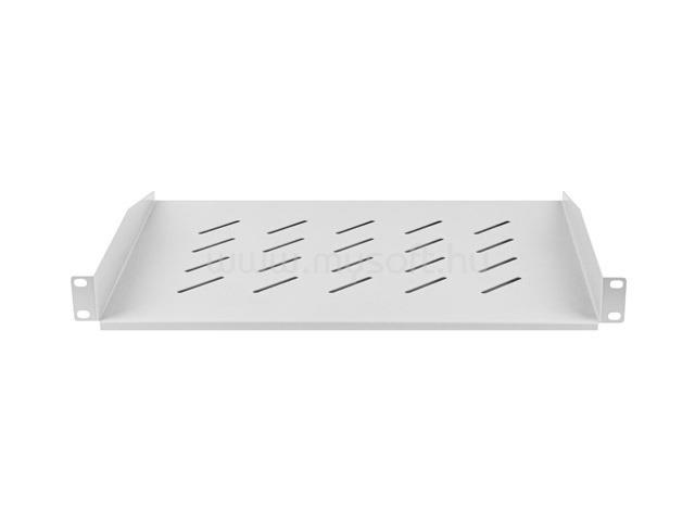 LANBERG AK-1008-S 19" rack szekrényekhez 1U magasságú /315mm mélységű fix polc max. 20kg (szürke)