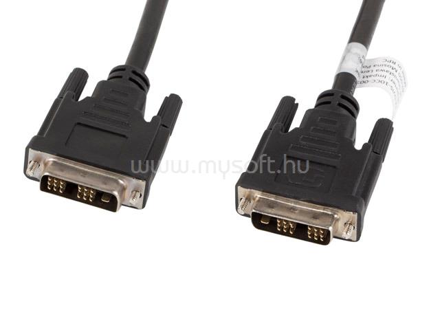 LANBERG CA-DVIS-10CC-0030-BK DVI-D M 18+1 single link 3 m (fekete)