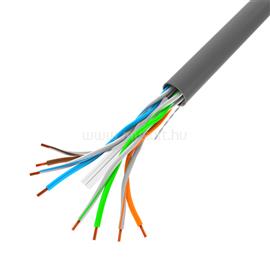 LANBERG Cat.6 U/UTP réz fali kábel 100m, AWG24, PVC, 250Mhz, Eca, szürke, CPR LCU6-11CU-0100-S small
